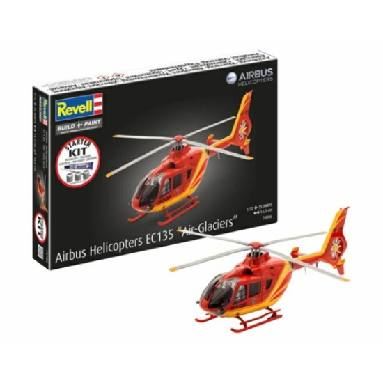 1/72 STARTER KIT AIRBUS HELICOPTERS EC135 AIR-GLACIERS (PLASTIC KIT)