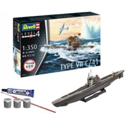 1/350 GERMAN SUBMARINE TYPE VII C/41 (STARTER KIT) 1/350 GERMAN SUBMARINE TYPE VII C/41 (STARTER KIT)