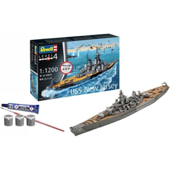 1/1200 BATTLESHIP USS NEW JERSEY (STARTER KIT) 1/1200 BATTLESHIP USS NEW JERSEY (STARTER KIT)