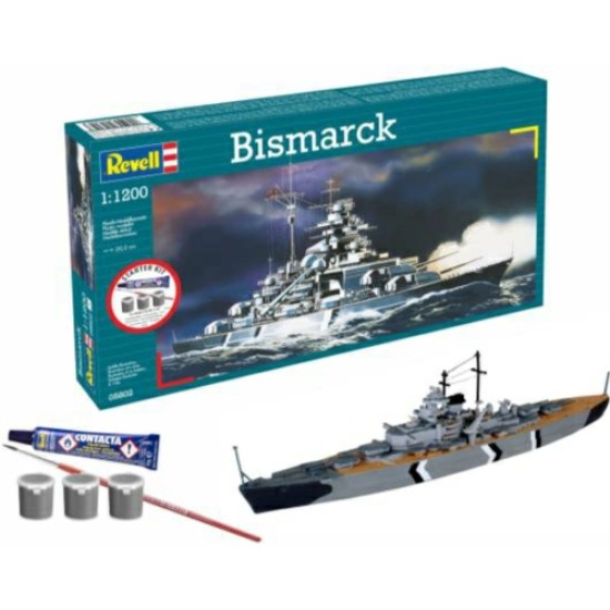 1/1200 BATTLESHIP BISMARCK (STARTER KIT) 1/1200 BATTLESHIP BISMARCK (STARTER KIT)