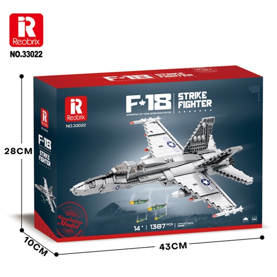 53.5 CM MCDONNELL DOUGLAS F/A-18 (1 387PCS)