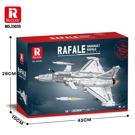 55 CM DASSAULT RAFALE (2 099PCS) 55 CM DASSAULT RAFALE (2 099PCS)