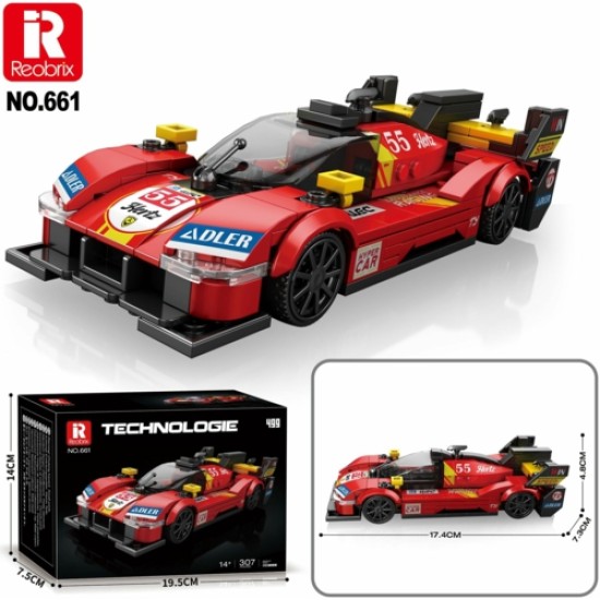 1/24 TEAM RED HYPER CAR LE MANS CAR (307PCS)