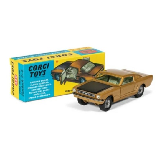 1/46 FORD MUSTANG FASTBACK COUPE GOLD AND BLACK RT32001