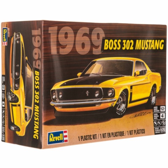 1/25 1969 BOSS 302 MUSTANG (PLASTIC KIT) 4313 1/25 1969 BOSS 302 MUSTANG (PLASTIC KIT) 4313