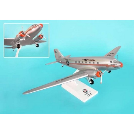 SKR539 - 1/80 AMERICAN AIRLINES DC-3 W/GEAR FLAGSHIP TULSA SKR539 - 1/80 AMERICAN AIRLINES DC-3 W/GEAR FLAGSHIP TULSA