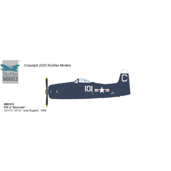1/72 F8F-2 BEARCATS 121717, VF-61 JOLLY ROGERS, 1949