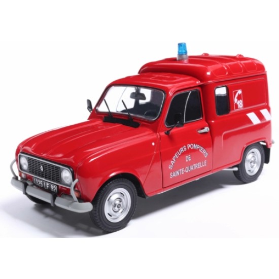 SOL1802210 - 1/18 RENAULT 4LF4 POMPIER RED 1976 SOL1802210 - 1/18 RENAULT 4LF4 POMPIER RED 1976