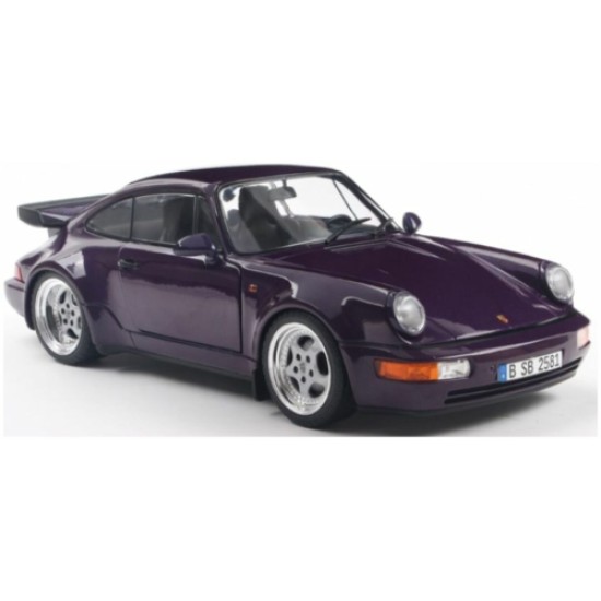 SOL1803412 - 1/18 PORSCHE 911 (964) TURBO VIOLET BLUE METALLIC 1990 SOL1803412 - 1/18 PORSCHE 911 (964) TURBO VIOLET BLUE METALLIC 1990