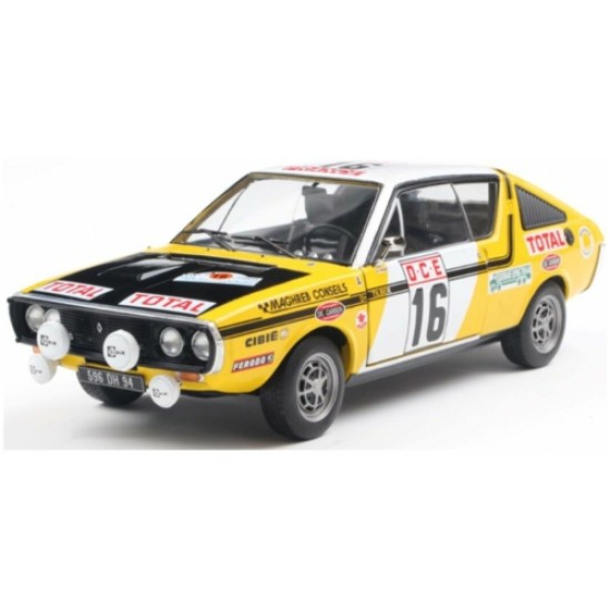 SOL1803709 - 1/18 RENAULT 17 PH.1 YELLOW NO.23 PRIVE/TILBERT RALLYE DU MAROC 1976 SOL1803709 - 1/18 RENAULT 17 PH.1 YELLOW NO.23 PRIVE/TILBERT RALLYE DU MAROC 1976
