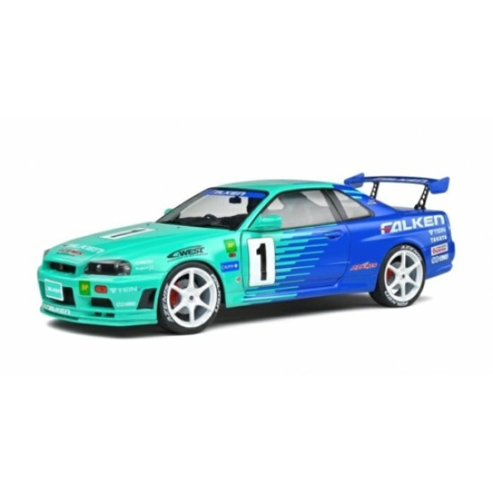 1/18 1999 NISSAN SKYLINE (R34) GT-R - FALKEN DRIFT LIVERY