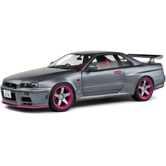 SOL1804310 - 1/18 NISSAN SKYLINE GT-R (BNR34) GREY 1999 SOL1804310 - 1/18 NISSAN SKYLINE GT-R (BNR34) GREY 1999