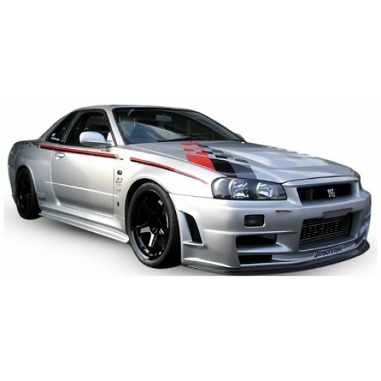 SOL1804312 - 1/18 NISSAN SKYLINE (R34) GT-R Z TUNE SILVER 1999 SOL1804312 - 1/18 NISSAN SKYLINE (R34) GT-R Z TUNE SILVER 1999