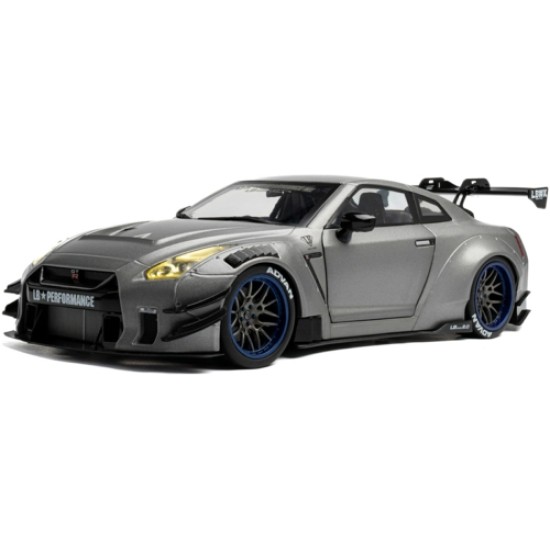 SOL1805815 - 1/18 NISSAN GT-R (R35) W/LIBERTY WALK BODY KIT 2.0 SILVER 2023 SOL1805815 - 1/18 NISSAN GT-R (R35) W/LIBERTY WALK BODY KIT 2.0 SILVER 2023
