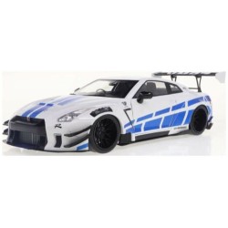 1/18 NISSAN GT-R (R35) W/LIBERTY WALK BODY KIT 2.0 SILVER 2024 1805816