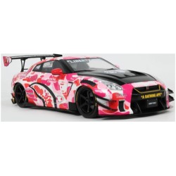 SOL1805823 - 1/18 NISSAN GT-R (R35) W/LIBERTY WALK BODY KIT 2.0 PINK CAMO 2025