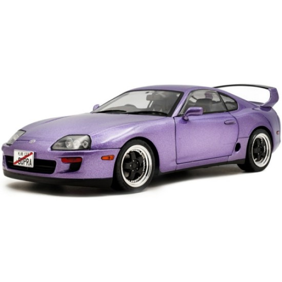 SOL1807607P - 1/18 TOYOTA SUPRA MK4 (A80) SOLIDO WORKS PURPLE 1993 SOL1807607P - 1/18 TOYOTA SUPRA MK4 (A80) SOLIDO WORKS PURPLE 1993