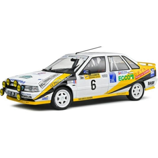 SOL1807704 - 1/18 RENAULT R21 TURBO GR.A WHITE RALLY CHARLEMAGNE 1991