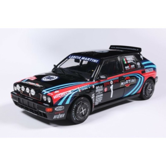 SOL1807809 - 1/18 LANCIA DELTA HF INTEGRALE TRIBUTE TO BIASON BLACK SACCO RALLYE MONTE CARLO 1990