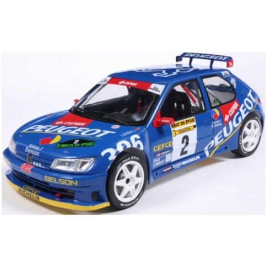 SOL1808309 - 1/18 PEUGEOT 306 MAXI BLUE NO.2 J.ASCONA J.BILLMAIER RALLY DE AVILES 1997 SOL1808309 - 1/18 PEUGEOT 306 MAXI BLUE NO.2 J.ASCONA J.BILLMAIER RALLY DE AVILES 1997