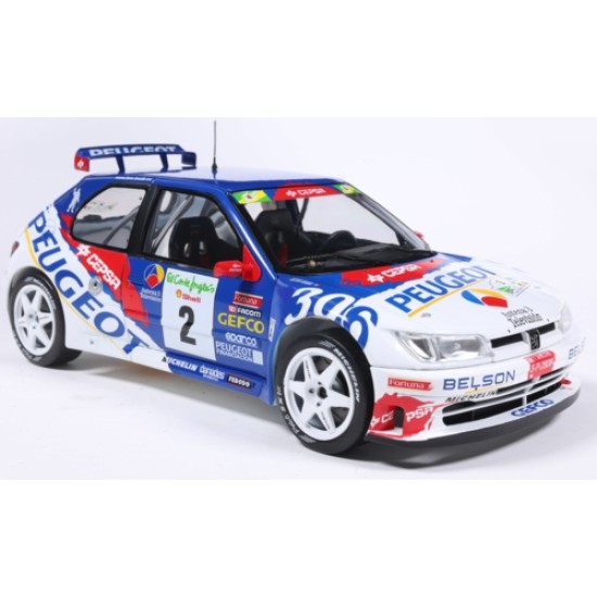 SOL1808310 - 1/18 PEUGEOT 306 MAXI WHITE NO.2 G.PANIZZI H.PANIZZI RALLY CORTES INGLES 1998 SOL1808310 - 1/18 PEUGEOT 306 MAXI WHITE NO.2 G.PANIZZI H.PANIZZI RALLY CORTES INGLES 1998