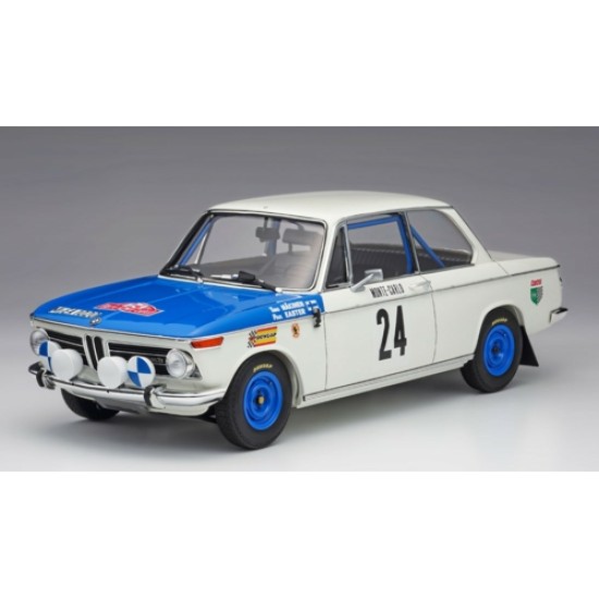 SOL1808603 - 1/18 BMW 2002 TII WHITE NO.24 T.MAKINEN/P.EASTER RALLYE MONTE CARLO 1969 SOL1808603 - 1/18 BMW 2002 TII WHITE NO.24 T.MAKINEN/P.EASTER RALLYE MONTE CARLO 1969