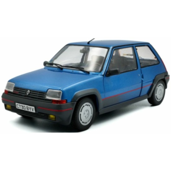 SOL1810004 - 1/18 RENAULT 5 GT TURBO MK1 BLEU ALPINE 1985 SOL1810004 - 1/18 RENAULT 5 GT TURBO MK1 BLEU ALPINE 1985
