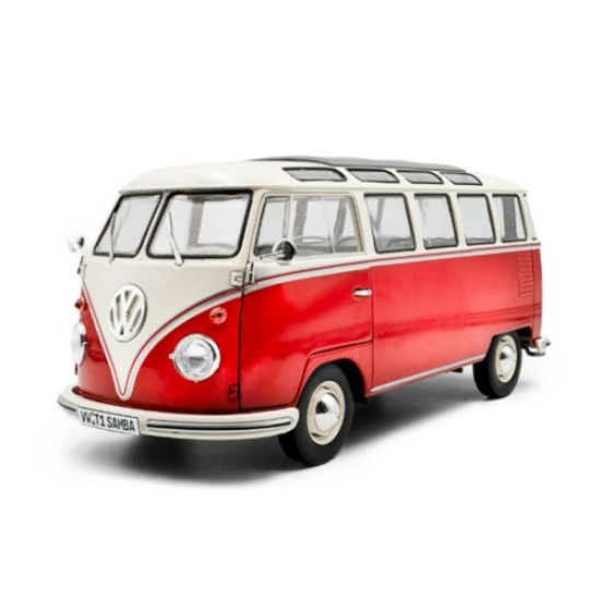 SOL1813402 - 1/18 VW T1 SAMBA SAMBA RED/WHITE 1962 SOL1813402 - 1/18 VW T1 SAMBA SAMBA RED/WHITE 1962