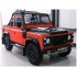 SOL1813502 - 1/18 LAND ROVER DEFENDER 90 CONVERTIBLE ORANGE 2016