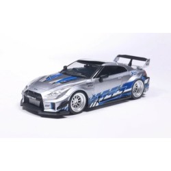 SOL4311211 - 1/43 NISSAN GT-R (R35) LIBERTY WALK SILHOUETTE SILVER AND BLUE STRIPES 2020 SOL4311211 - 1/43 NISSAN GT-R (R35) LIBERTY WALK SILHOUETTE SILVER AND BLUE STRIPES 2020