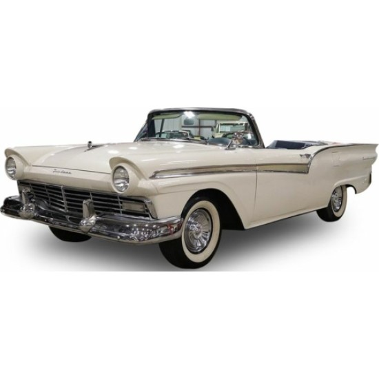 SUNH1346 - 1/18 FORD FAIRLANE 500 SKYLINER COLONIAL WHITE 1957