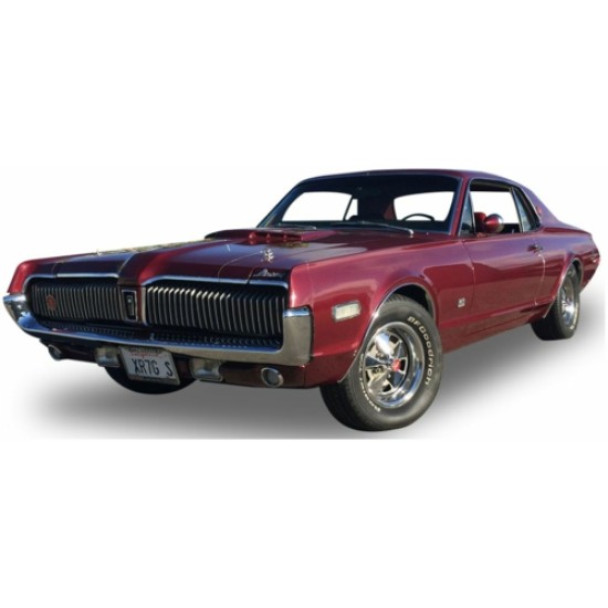 SUNH1574 - 1/18 MERCURY COUGAR XR7G BLACK CHERRY 1968