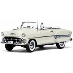 SUNH1627 - 1/18 CHEVROLET BEL AIR OPEN CONVERTIBLE WHITE 1953 SUNH1627 - 1/18 CHEVROLET BEL AIR OPEN CONVERTIBLE WHITE 1953