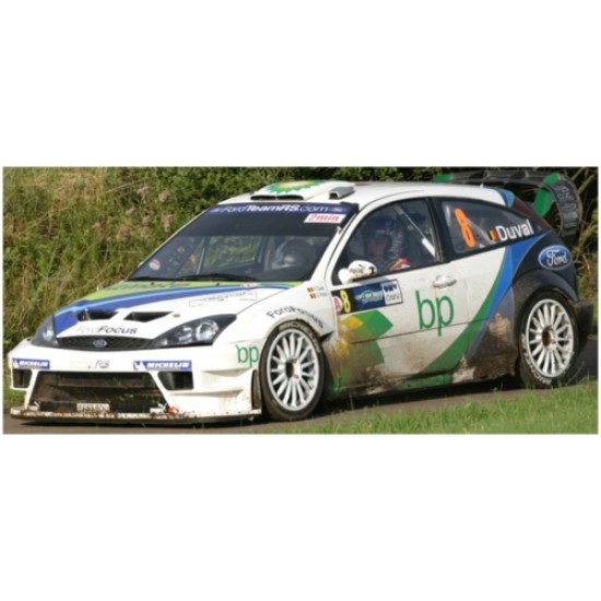 SUNH3881 - 1/18 FORD FOCUS RS WRC 04 NO.8 F.DUVAL/S.PREVOT 2ND RALLY DEUTSCHLAND 2004