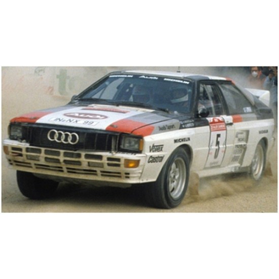 SUNH4256 - 1/18 AUDI QUATTRO A2 NO.5 H.MIKKOLA/A.HERTZ RALLY SANREMO 1983 (WITH RACE FOR GLORY PARTS)