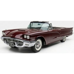 SUNH4318 - 1/18 FORD THUNDERBIRD OPEN CONVERTIBLE ROYAL BURGUNDY POLY 1960