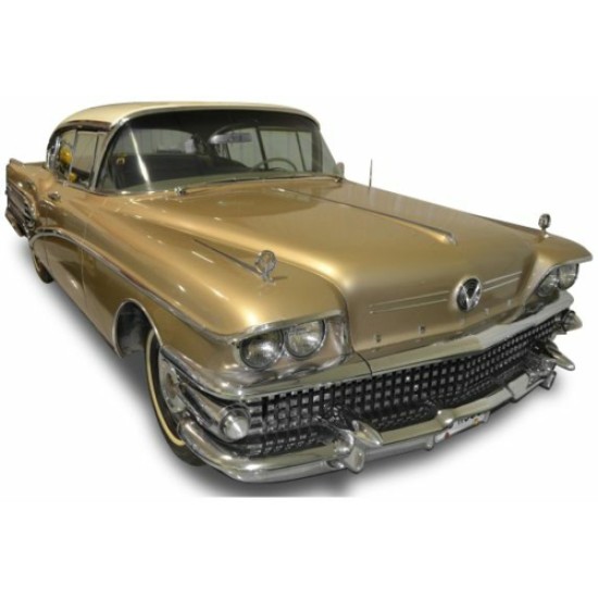 SUNH4807 - 1/18 BUICK LIMITED RIVIERA COUPE GLACIER WHITE GOLD MIST 1958 SUNH4807 - 1/18 BUICK LIMITED RIVIERA COUPE GLACIER WHITE GOLD MIST 1958