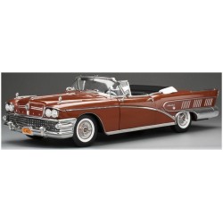 SUNH4822 - 1/18 BUICK LIMITED RIVIERA - OPEN CONVERTIBLE GARNET RED 1958