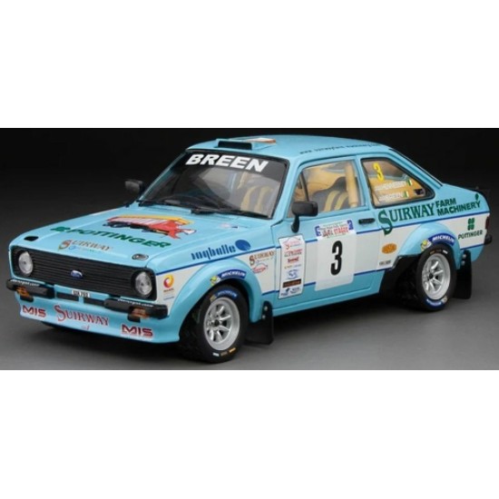 1/18 FORD ESCORT RS1800 NO.3 C.BREEN/V.HENNESSEY - WINNER WEST WALES RALLY SPARES JAFFA STAGES 2015 - LIMITED EDITION