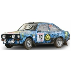 SUNH4865 - 1/18 FORD ESCORT RS 1800 NO.43 - KEN BLOCK A. GELSOMINO RALLY NEW YORK 2009 SUNH4865 - 1/18 FORD ESCORT RS 1800 NO.43 - KEN BLOCK A. GELSOMINO RALLY NEW YORK 2009