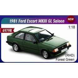 SUNH4979R - 1/18 FORD ESCORT MK3 GL 1981 FOREST GREEN - RHD UK EXCLUSIVE SUNH4979R - 1/18 FORD ESCORT MK3 GL 1981 FOREST GREEN - RHD UK EXCLUSIVE