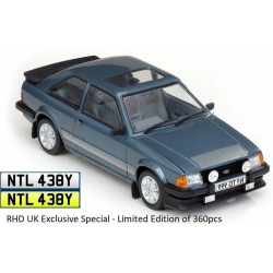 1/18 FORD ESCORT RS1600I 1984 CASPIAN BLUE RHD UK EXCLUSIVE LIMITED EDITION 300PCS