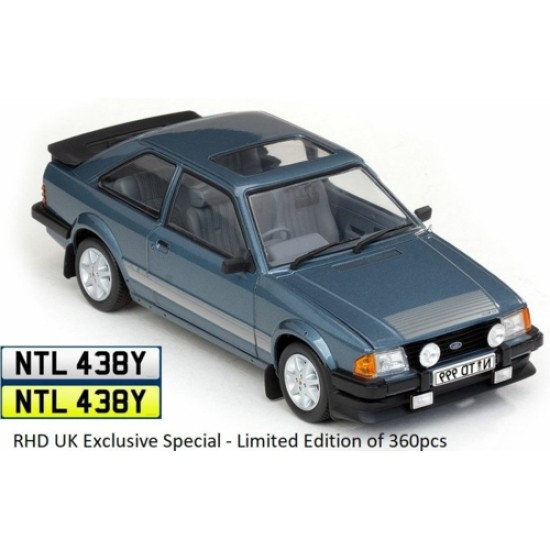 1/18 FORD ESCORT RS1600I 1984 CASPIAN BLUE RHD UK EXCLUSIVE LIMITED EDITION 300PCS