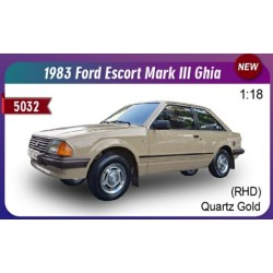 SUNH5032R - 1/18 FORD ESCORT MK3 GHIA 1981 GOLD - RHD UK EXCLUSIVE SUNH5032R - 1/18 FORD ESCORT MK3 GHIA 1981 GOLD - RHD UK EXCLUSIVE