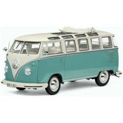 SUNH5087 - 1/12 VW SAMBA BUS 1962 WHITE/TURQUOISE GREEN SUNH5087 - 1/12 VW SAMBA BUS 1962 WHITE/TURQUOISE GREEN