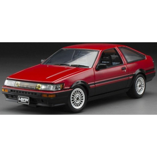 SUNH51002 - 1/24 TOYOTA COROLLA LEVIN (AE86) RED/BLACK 1985