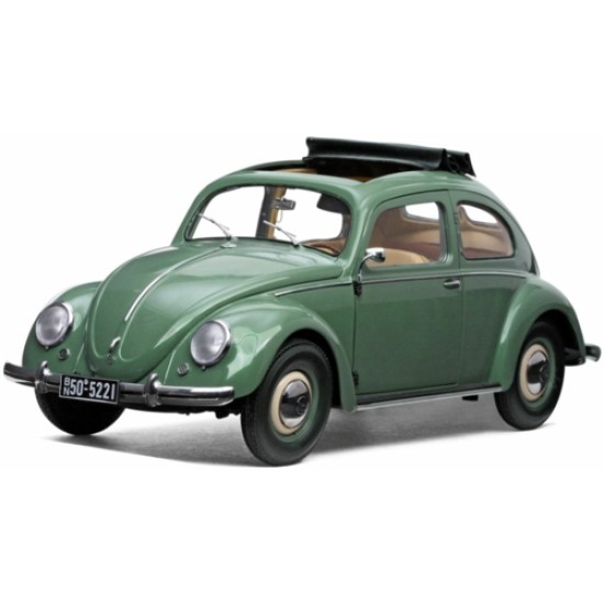 SUNH5221 - 1/12 VW BEETLE SALOON 1950 OPENING ROOF PASTEL GREEN