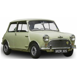 SUNH5305 - 1/12 MORRIS MINI COPPER S FIESTA YELLOW 1964