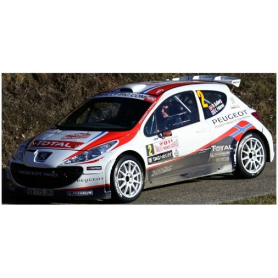 SUNH5442 - 1/18 PEUGEOT 207 S2000 NO.2 P.SOLBERG/C.PATTERSON RALLY AUTOMOBILE MONTE CARLO 2011