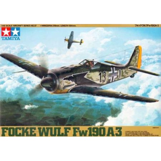 1/48 FOCKE-WULF FW190 A-3 (PLASTIC MODEL KIT) 61037